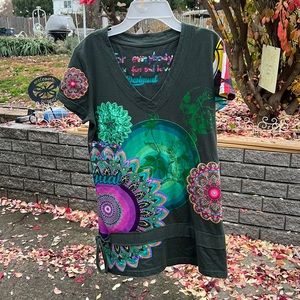 Desigual Short Sleeve Shirt Size S